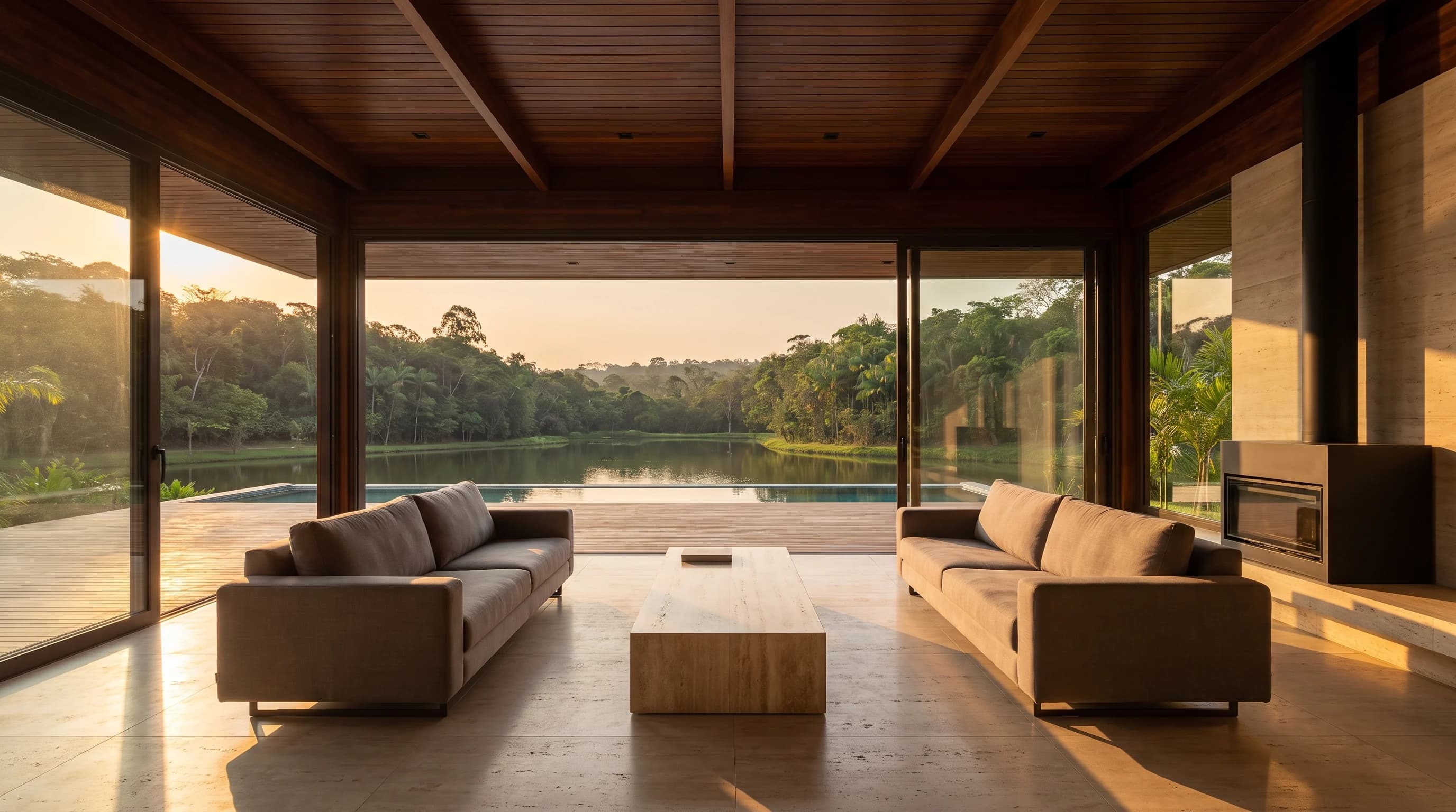 Residência Tamboré — Living